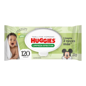Toallitas Humedas Huggies Active Fresh x 120 und  