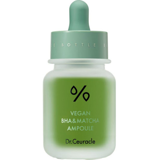 Dr Ceuracle Ampolla Vegana de BHA y Matcha 30 mL DR CEURACLE CAJA x 1 Ampolla vegana purificante con BHA y Matcha de JejuAyuda a reducir y controlar el nivel de imperfeccionesControla el exceso de grasa y mejora la texturaCalma rojeces e imperfecciones activas1). ÁCIDO 