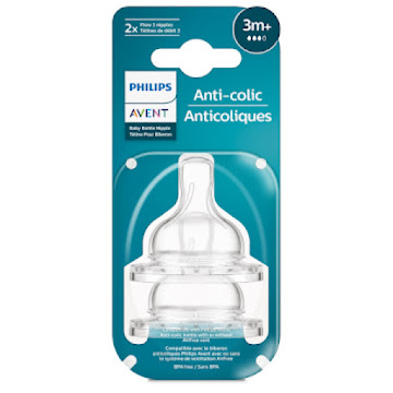 Tetina Avent Natural Response con Válvula Anticólicos Flujo 3 3m+ x 2 und  