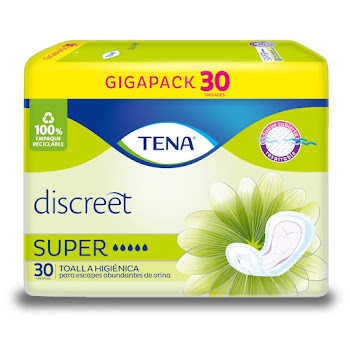 Toallas Higiénicas Tena Discreet Súper Paquete x 30 und  
