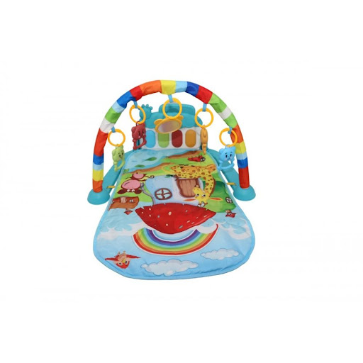 Gimnasio Childrens Musical Caja Plasticos Asociados Caja x 1 El Gimnasio Children's Musical Caja es un juguete didáctico diseñado para estimular el desarrollo motriz y sensorial del bebé. Con un arco colgante y sonajeros de distintos tamaños, colores y texturas
