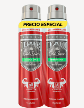 //Oferta Desodorantes Old Spice Leyenda Epica Spray 93gr x2und.  