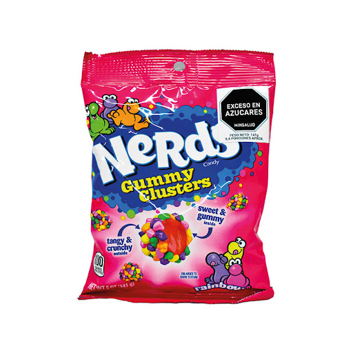 Gomas Nerds Gummy Clusters Rainbow Paquete x 141 gr