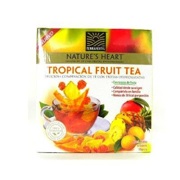 TE TERRAFERTIL   NATURE´S  HEART TROPICAL FRUIT X10G. X6UND 