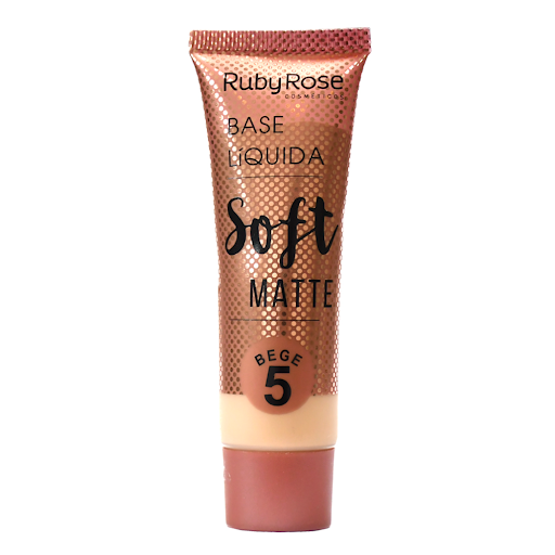 Base Líquida Ruby Rose Soft Matte Beige #5 x 29ml