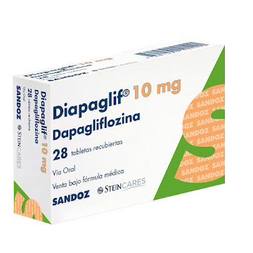 Diapaglif Dapagliflozina 10 mg Sandoz Caja x 28 Tabletas  