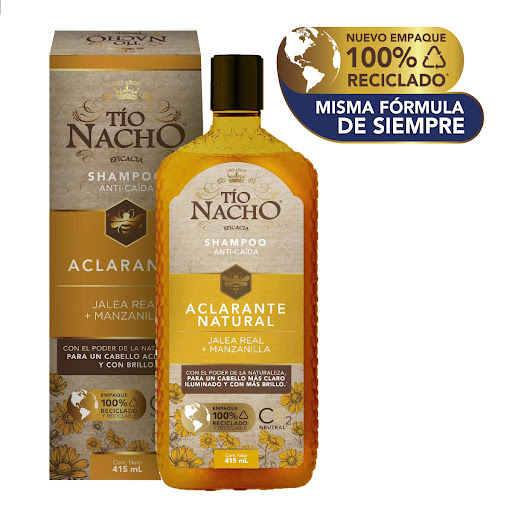 Shampoo Capilar Tío Nacho Manzanilla Aclarante x 415 ml 