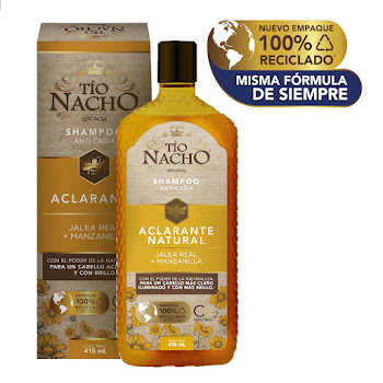Shampoo Capilar Tío Nacho Manzanilla Aclarante x 415 ml  