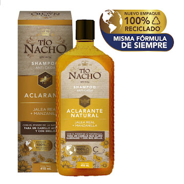 Shampoo Capilar Tío Nacho Manzanilla Aclarante x 415 ml  