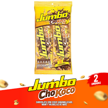 Chocolatina Jumbo Chokoco Bandeja X2 Und X 100g   