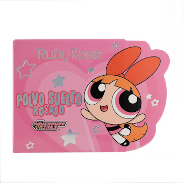Polvo Suelto Chicas Superpoderosas Ruby Rose Rosado x 7 gr  