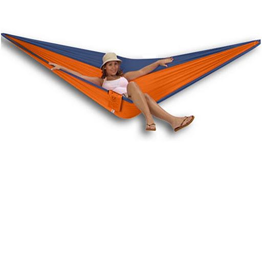 HAMACA INDIVIDUAL NARANJA / AZUL Tukeke Bolsa x 1 