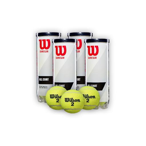 Combo Pelotas de Tenis Wilson Grand Slam Tarro 3P X 4T Wilson Tarros x 4 Pelotas de Tenis Wilson Grand Slam Tarro 3P X 4TDescubre las Pelotas de Tenis Wilson Grand Slam Tarro 3P, la elección perfecta para jugadores de todos los niveles. Estas pelotas son ideales para cualq