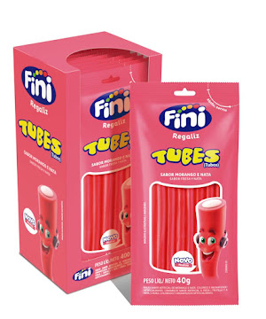 Dulces Fini Tubos Fresa   Paquete x 40 gr 
