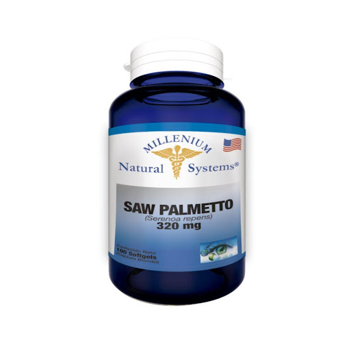 SAW PALMETTO 320 mg X 100 Natural Systems Frasco x 100 Contiene Serenoa repens, extracto estandarizado con un contenido de acidos grasos, es coadyuvante contra la hiperplasia prostatica benigna y para la caida del cabello.  ES UN FITOTERAPEUTICO. NO EXCED