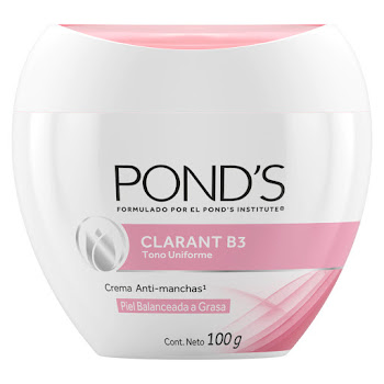 Crema Ponds Clarant B3 Aclaradora Filtro Uv 8 Semanas x 100 gr  