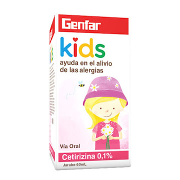 Cetirizina 0.1% Genfar Kids Jarabe Frasco x 60 ml  