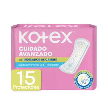 Protectores Diarios   Kotex Con Indicador de PH x 15 und  
