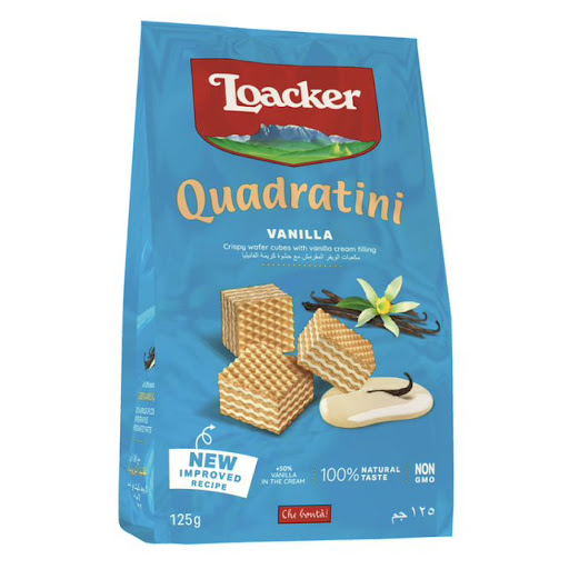 Galletas Quadrantini Loacker Crema de Vainilla x 125 gr