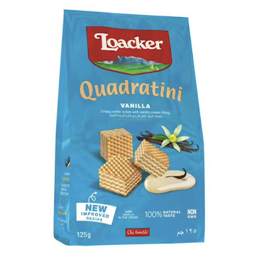 Galletas Quadrantini Loacker Crema de Vainilla x 125 gr  