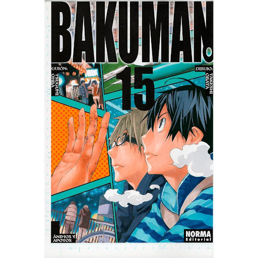 Bakuman No. 15 Editorial Norma Libro x 1.0 BAKUMAN. 15   Autores:Takeshi Obata, Tsugumi Ohba  Colecciones:CÓMIC MANGA  Editoriales:NORMA Editorial  Series:BAKUMAN   LOS ASHIROGI MUTO DEBERÁN DEMOSTRAR QUE LA DIFERENCIA ES ABISMAL.  El nuevo de