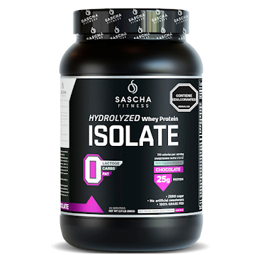 Proteína Isolate Sascha Fitness Chocolate x 907 gr  