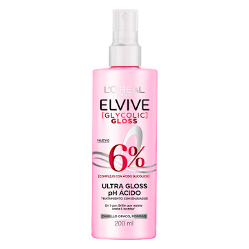 Tratamiento Capilar   Elvive Glycolic Gloss x 200 ml  