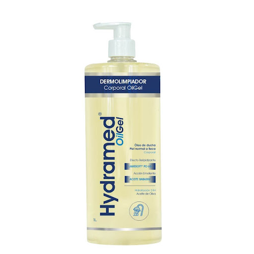 Dermolimpiador Corporal Hydramed Oil Gel Frasco x 1 Lt