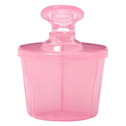 Dispensador Leche de Formula y Cereal Rosado - DR BROWN Dr Browns Bowl x 1 Dispensador de leche y cereal, con capacidad para cargar suficiente fórmula para preparar tres Teteros de 9 oz / 270 ml. 
Con Boquilla para verter fácilmente la fórmula en el tetero  y tapa  súper seg