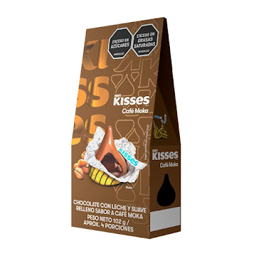 Caja Chocolates Hersheys Kisses Café Moka 12 und x 102 gr  