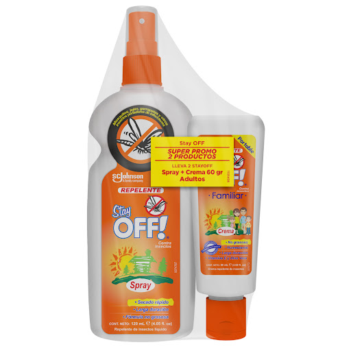 Repelente Stay Off   Adultos x 120 ml + Crema Stay Off Adultos x 60 gr