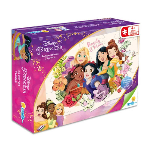 Juegos de mesa Rompecabezas X 25 Pzas Estandar Princesas Ronda Ronda Caja x 1 Diviértete armando y desarmando nuestro rompecabezas
