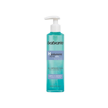 Limpiador Facial Babaria   Gel Ácido Hialurónico x 200 ml  