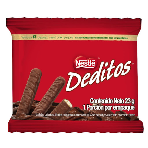 Galletas Nestle Deditos Chocolate Paquete x 23 gr