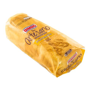 Pan Bimbo Tajado   Artesano Mantequilla X500g.                           