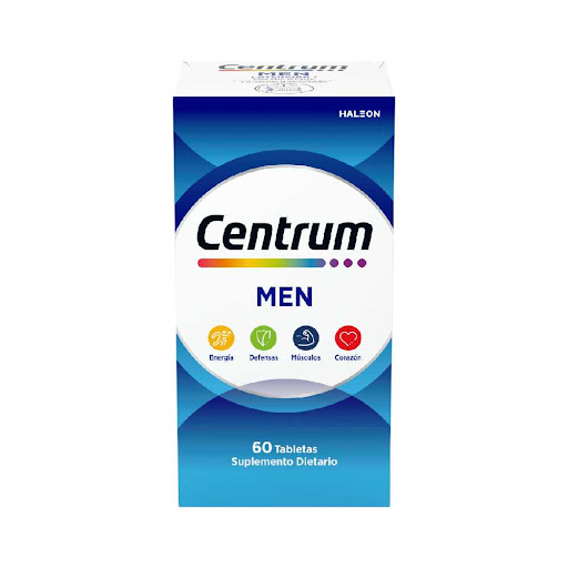 Centrum Men,&nbsp;Multivitamínico&nbsp;hombres entre 18 y 49 años&nbsp;X 60 tabs​