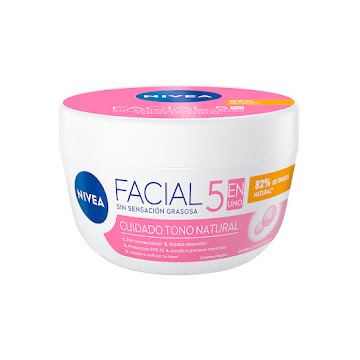 Crema Facial Hidratante Aclarante Nivea 5 En 1Envase x 50 ml  