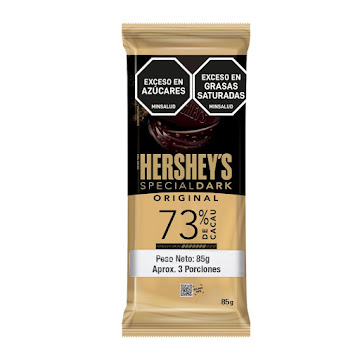 Chocolate Hersheys Special Dark 73% Cacao x 85 gr  
