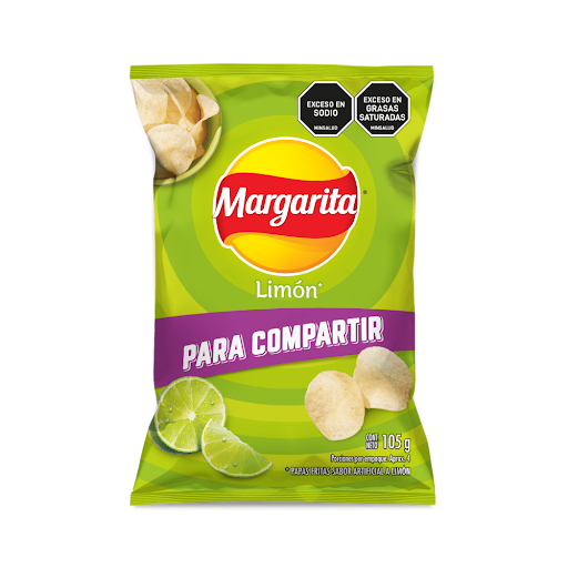 Pasabocas Margarita Papas Fritas Limón x 105 gr