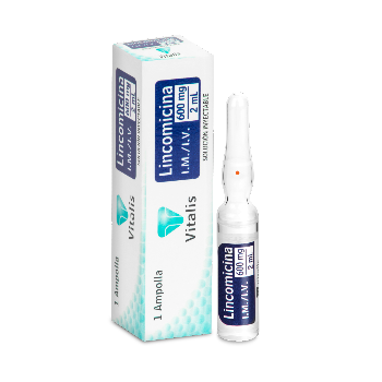 Lincomicina 600 mg/2ml Vitalis Caja x 1 Ampolla  