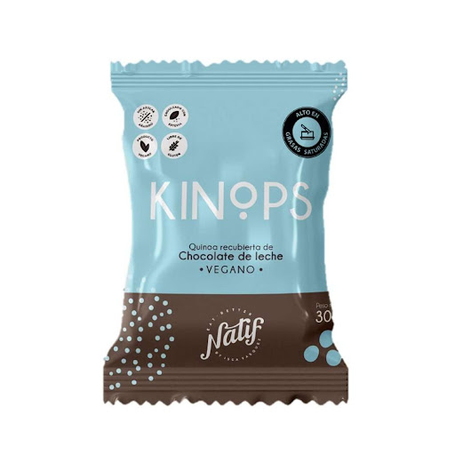 Snack Quinoa Kinops Chocolate Leche Paquete X 30 Gr