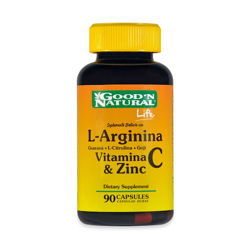 Suplemento Dietario L-Arginina + Guaraná 446,2mg/80mg Good´n Natural Frasco x 90 Cápsulas