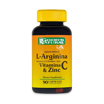 Suplemento Dietario L-Arginina + Guaraná 446,2mg/80mg Good´n Natural Frasco x 90 Cápsulas  