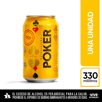 Cerveza Poker Lata x 330 ml  