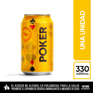 Cerveza Poker Lata x 330 ml  