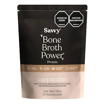 Proteína Bone Broth Savvy Cappuccino Bolsa x 560 gr  