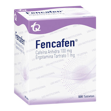 Fencafen Cafeína Anhidra + Ergotamina Tartrato 100mg/1mg Tecnoquímicas Caja x 20 Tabletas  