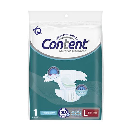 Pañal Para Adulto Content Medical Advanced Talla L Paquete x 1 und