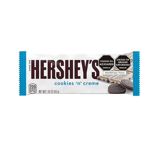 Chocolatina Hershey´S Cookies N Creme x 43 gr