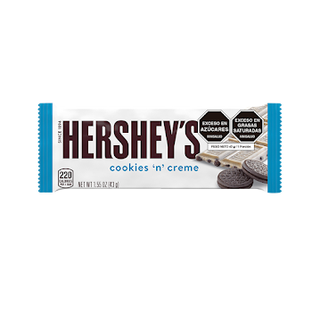Chocolatina Hershey´S Cookies N Creme x 43 gr  